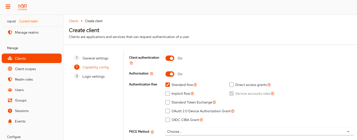 Capability config