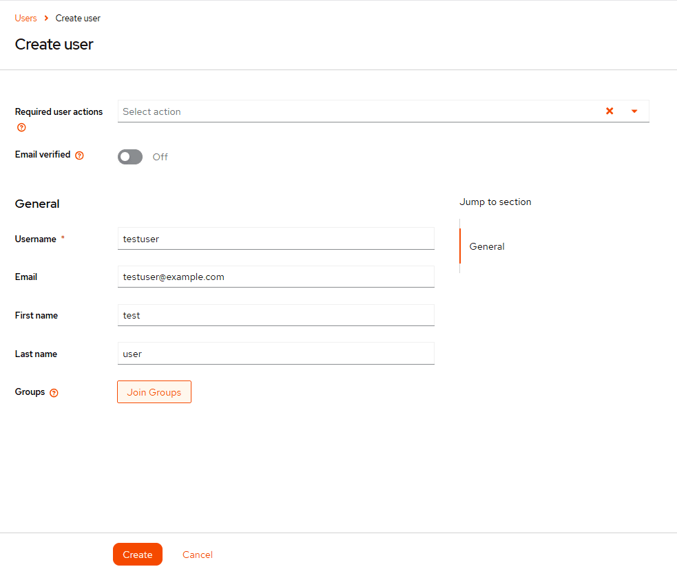 Add user form